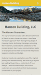 Mobile Screenshot of hansenbuildingllc.com
